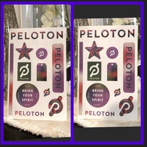 2 Peloton stickers sheets + instructor card!